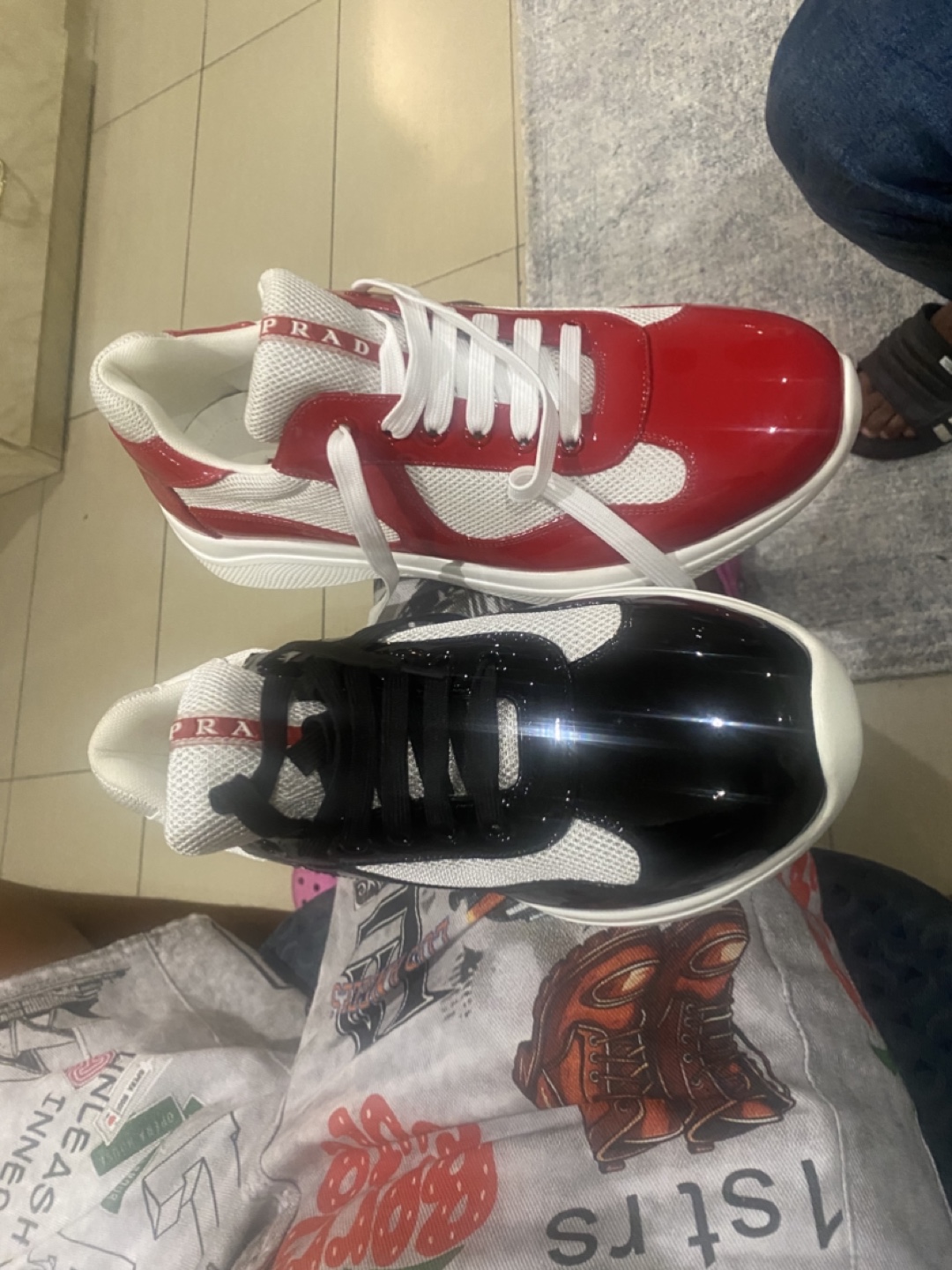 Prada Sneakers - Black and White