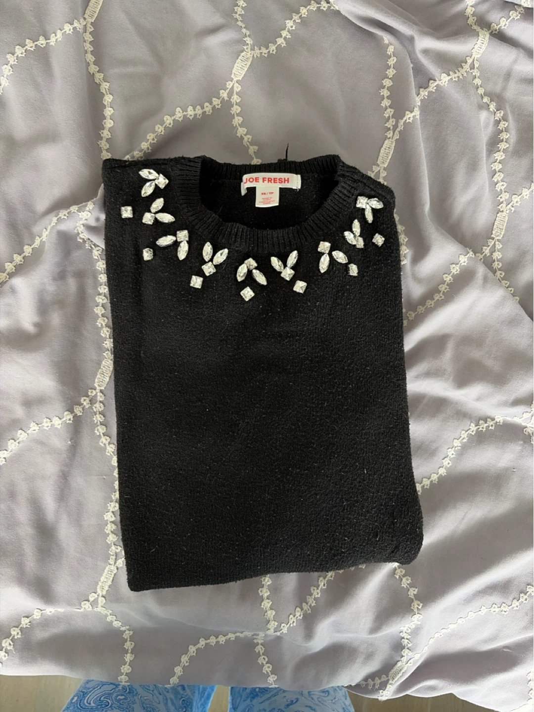 Joe Fresh Black Jewelled Sweater - photo 2