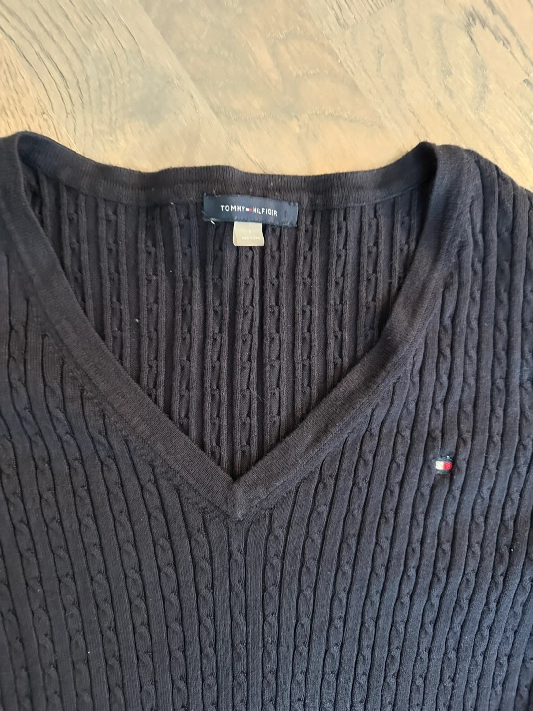 Tommy Hilfiger Navy Cable Knit Sweater Dress - photo 2