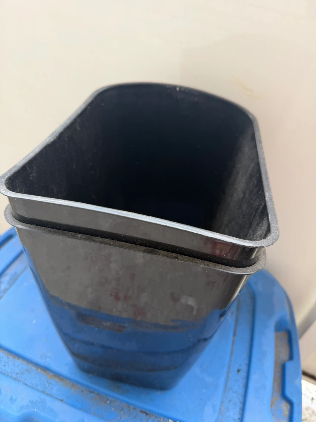 Two Black Plastic Waste Bins - photo 2