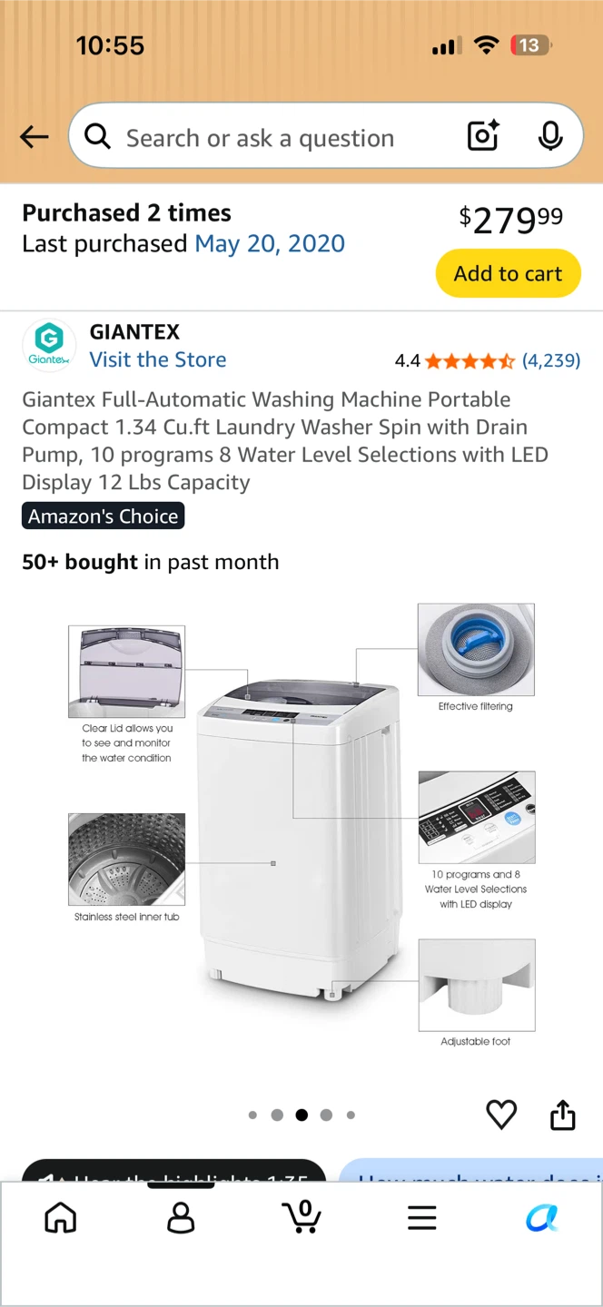 Portable Compact Washing Machine - photo 5