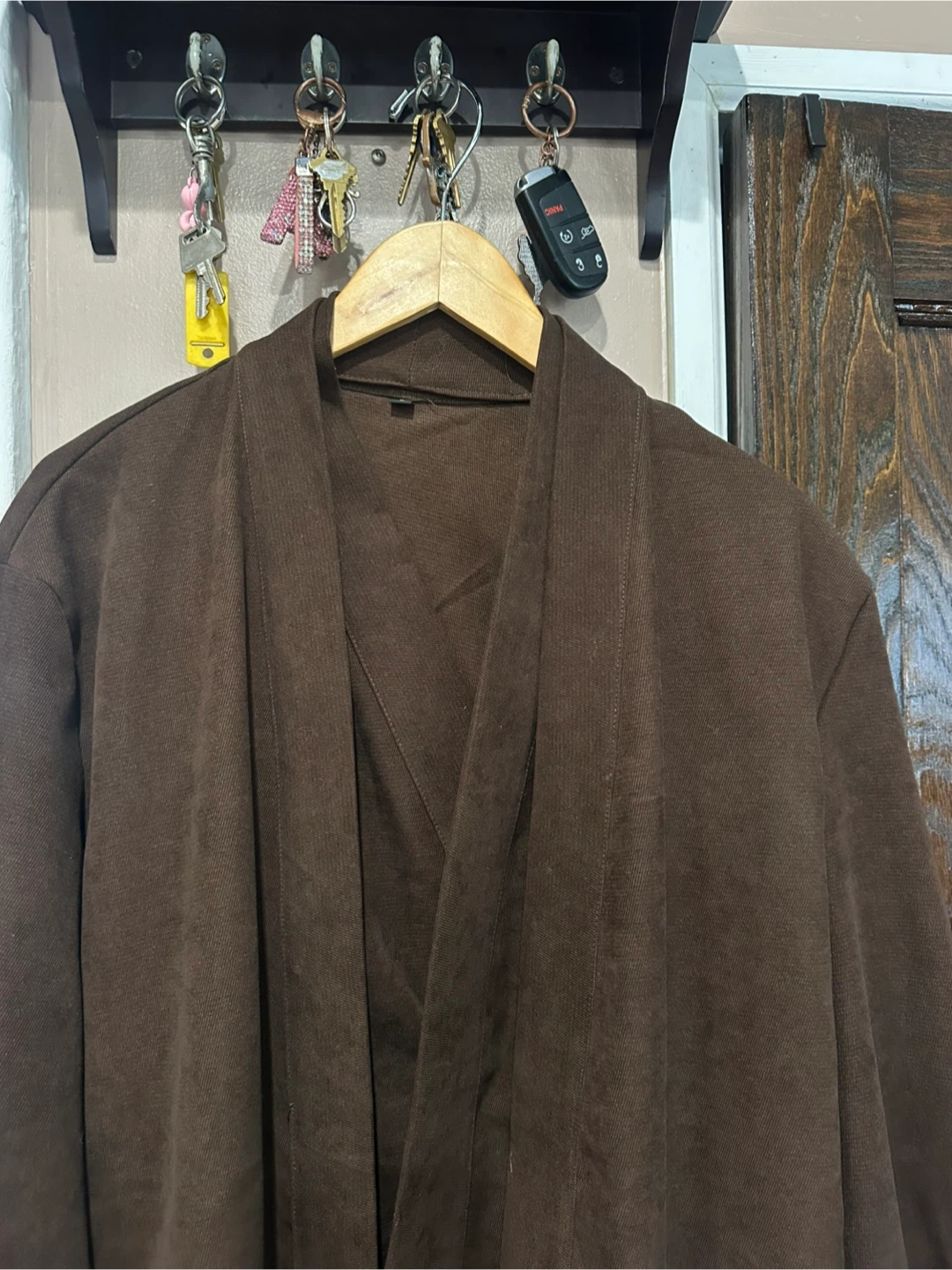 Brown Open-Front Cardigan - photo 5