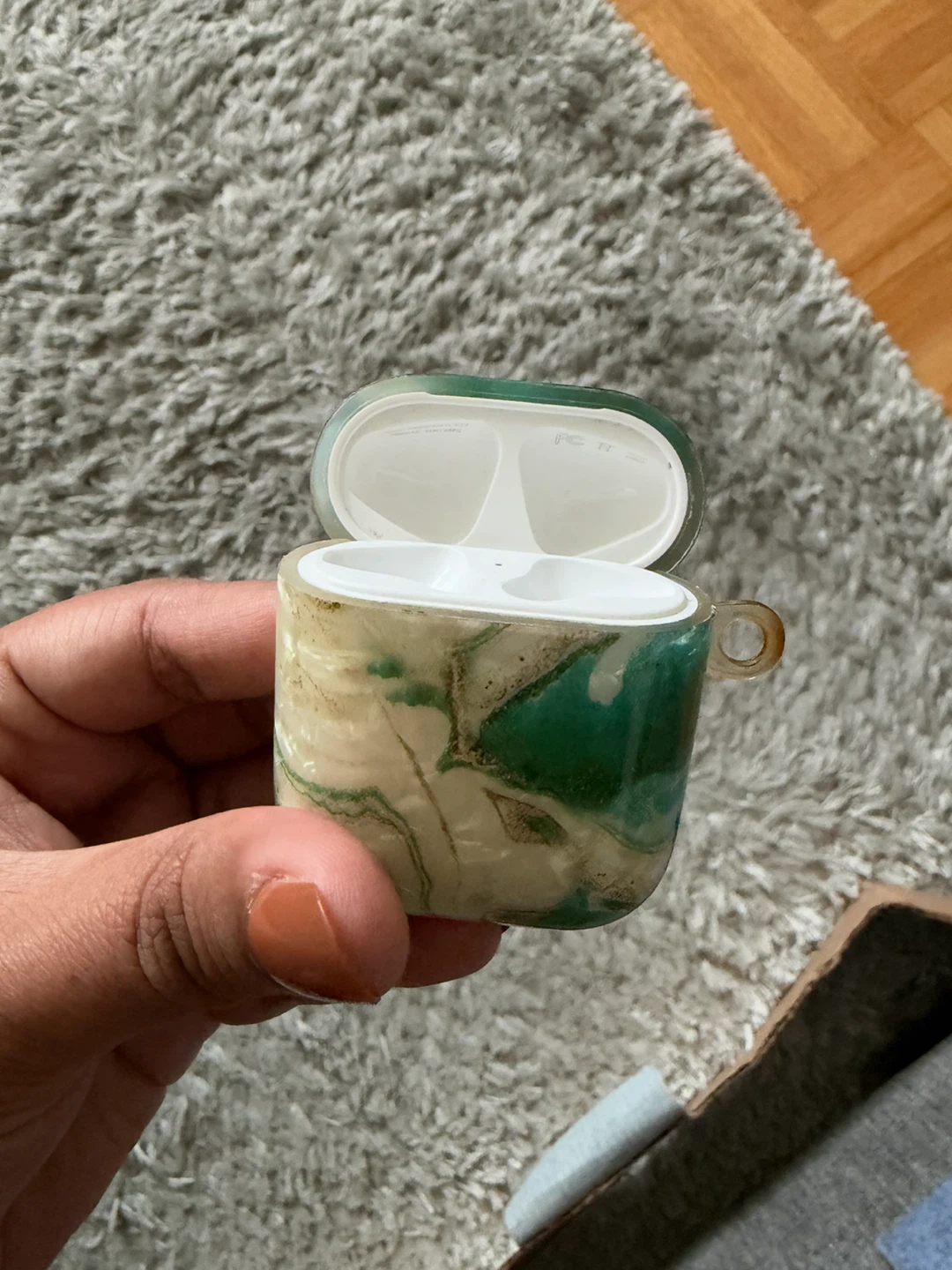 Apple AirPods 1st generation with Marble Pattern Case - photo 2