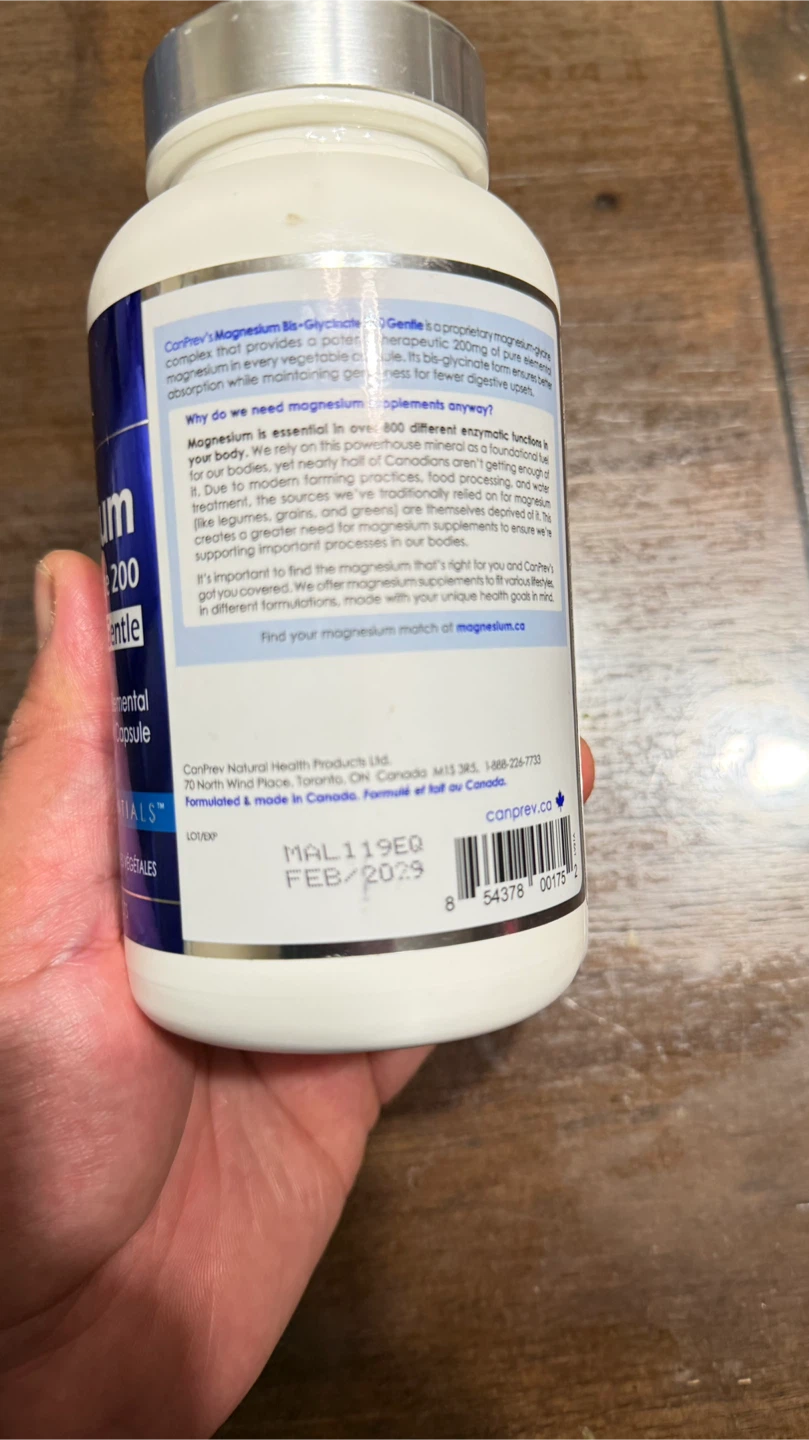 CanPrev Magnesium Bis-Glycinate 200 Gentle 240 Capsules - photo 2