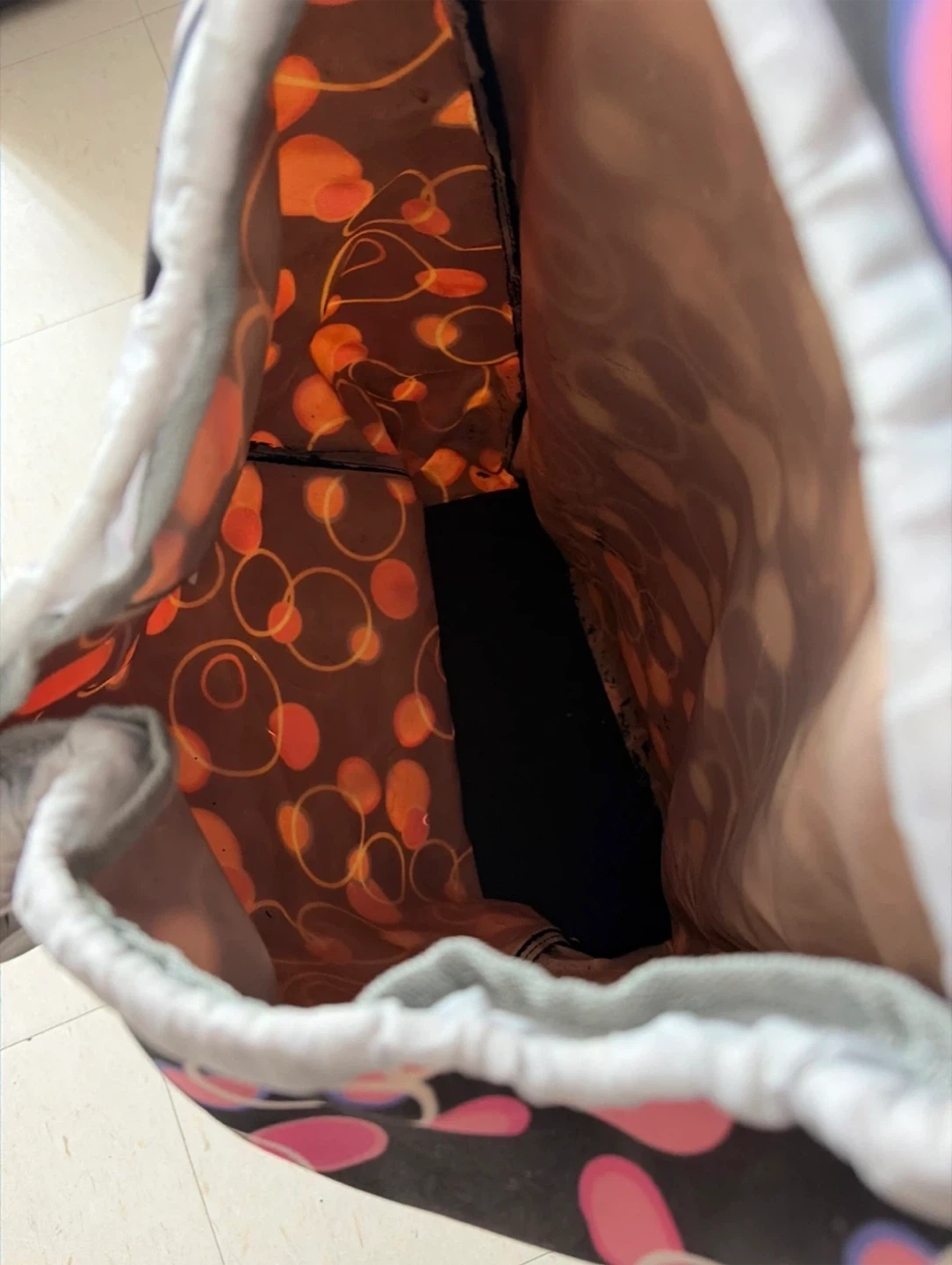 Rolling Shopping Cart with Pink Pattern - photo 2