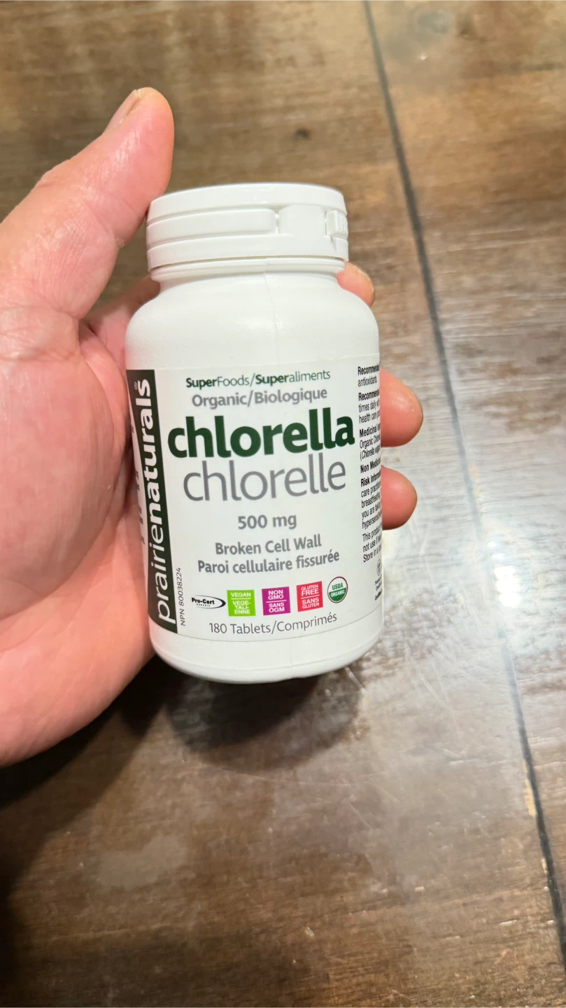 Prairie Naturals Chlorella 500mg 180 Tablets