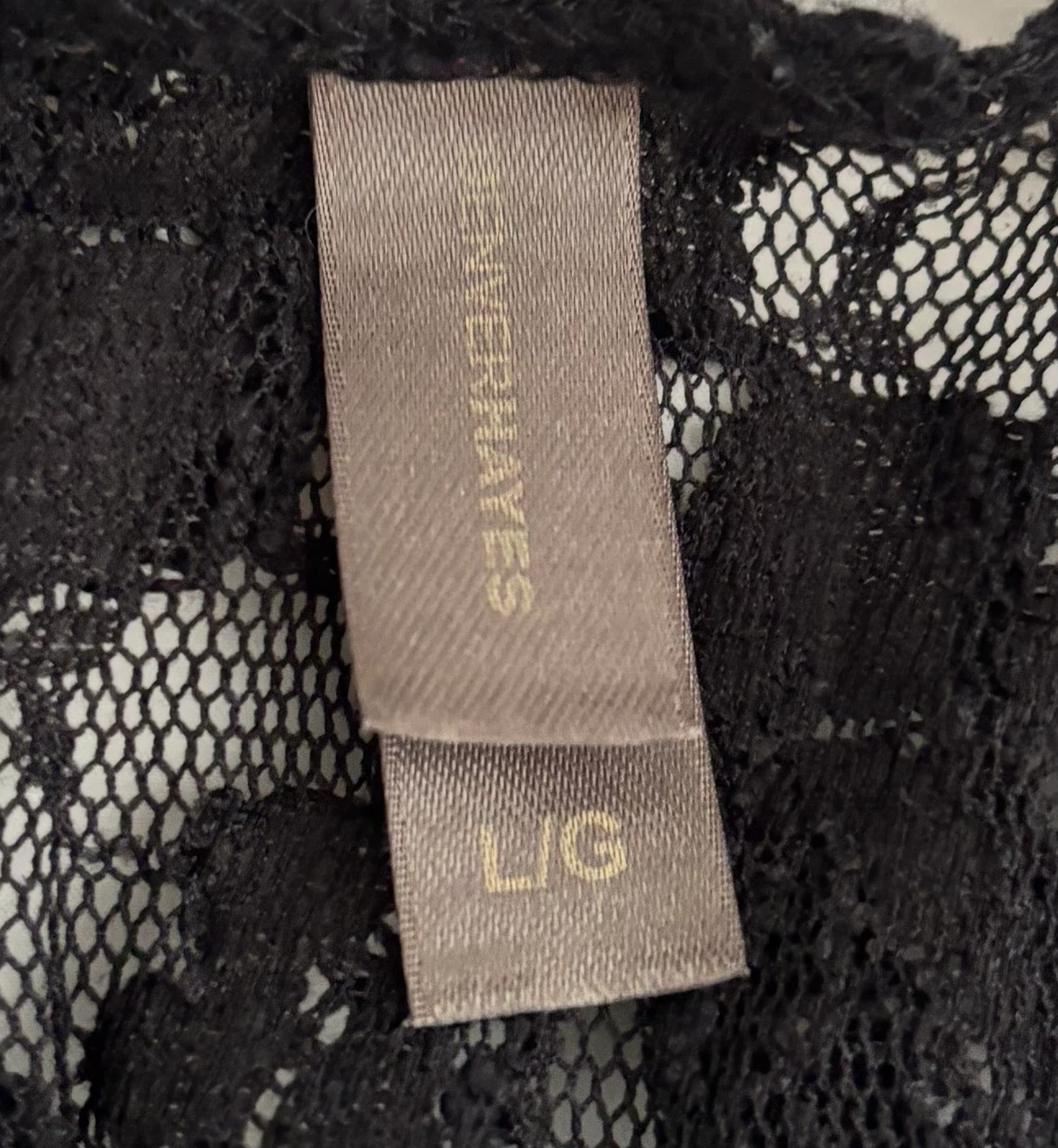 Black Lace Long Sleeve Top - photo 2