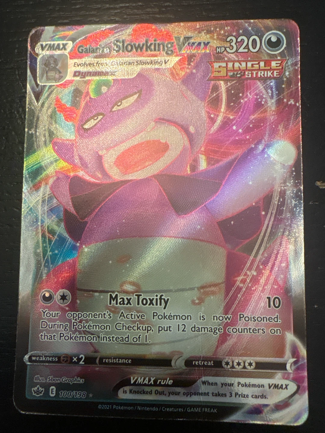 Galarian Slowking VMAX Pokemon Card