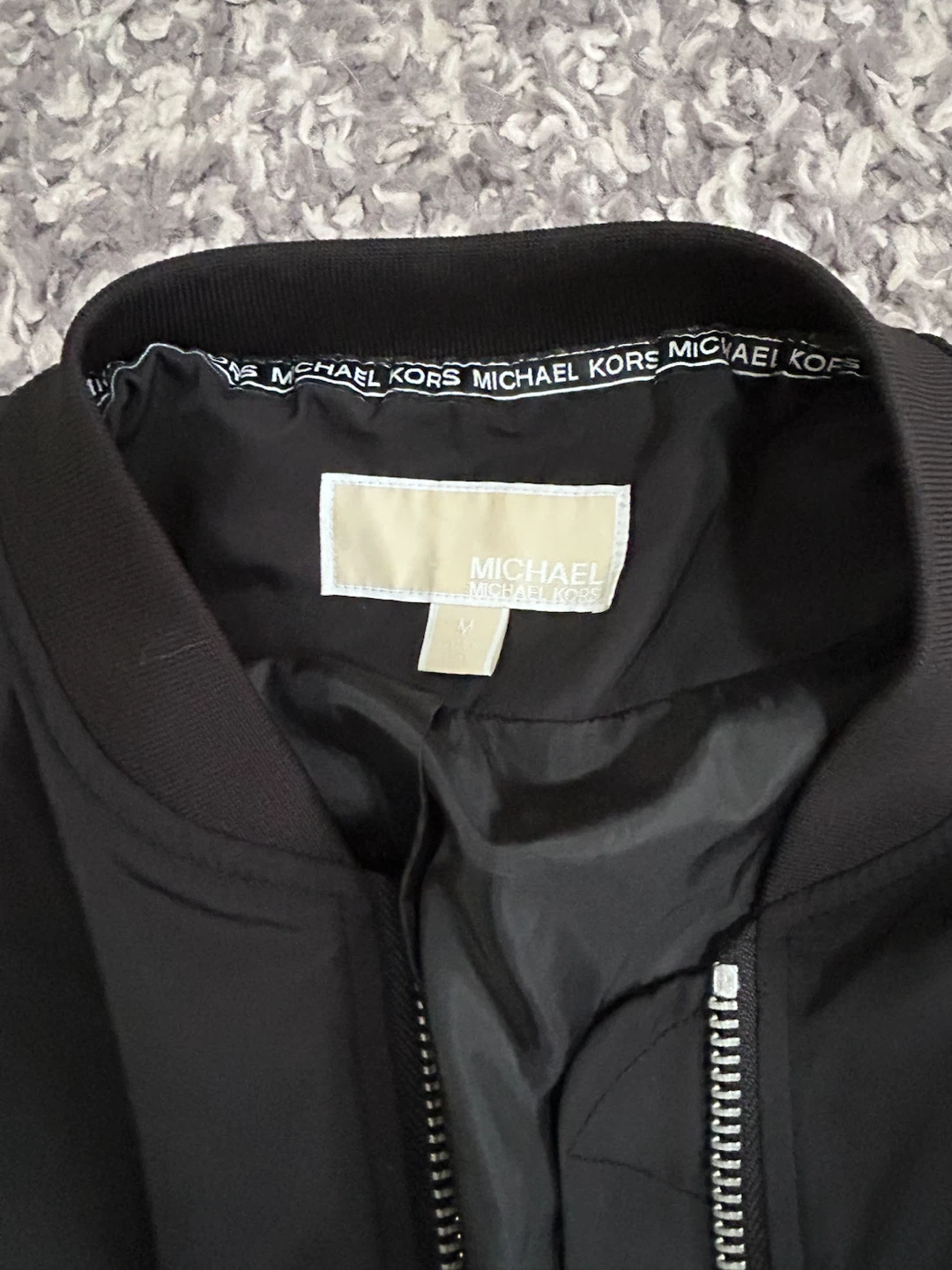 Michael Kors Logo Black Fall Jacket EUC - photo 5