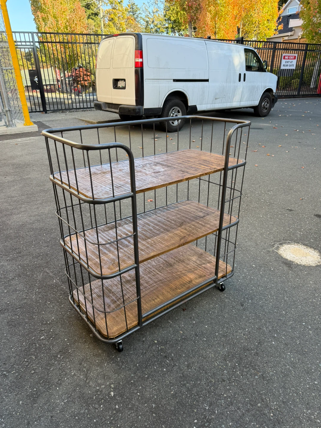 Industrial 3-Tier Rolling Storage Cart