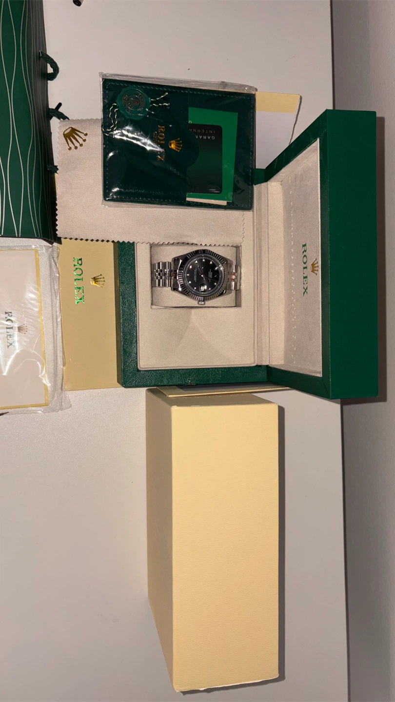 Datejust 41mm Dark Rhodium / Slate Diamond Dial - Full Set - photo 4