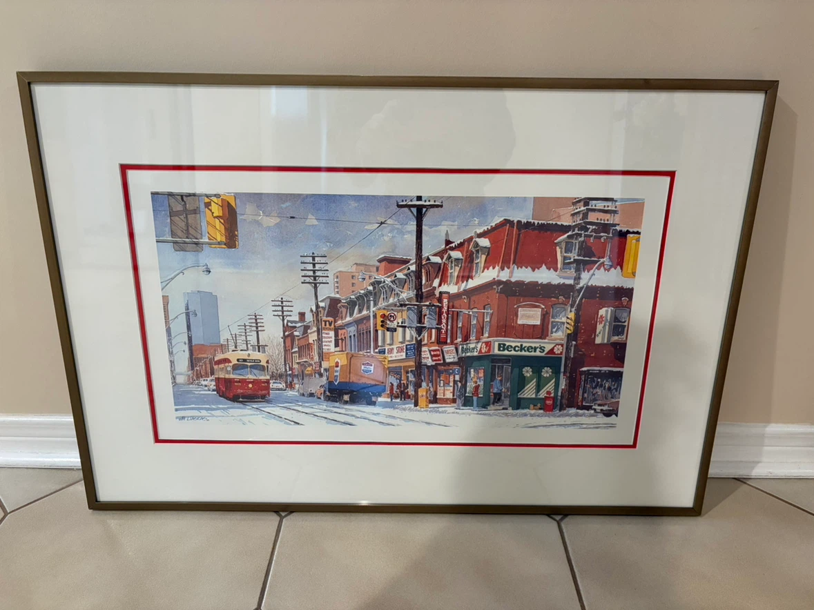 Framed Toronto Streetscape Print