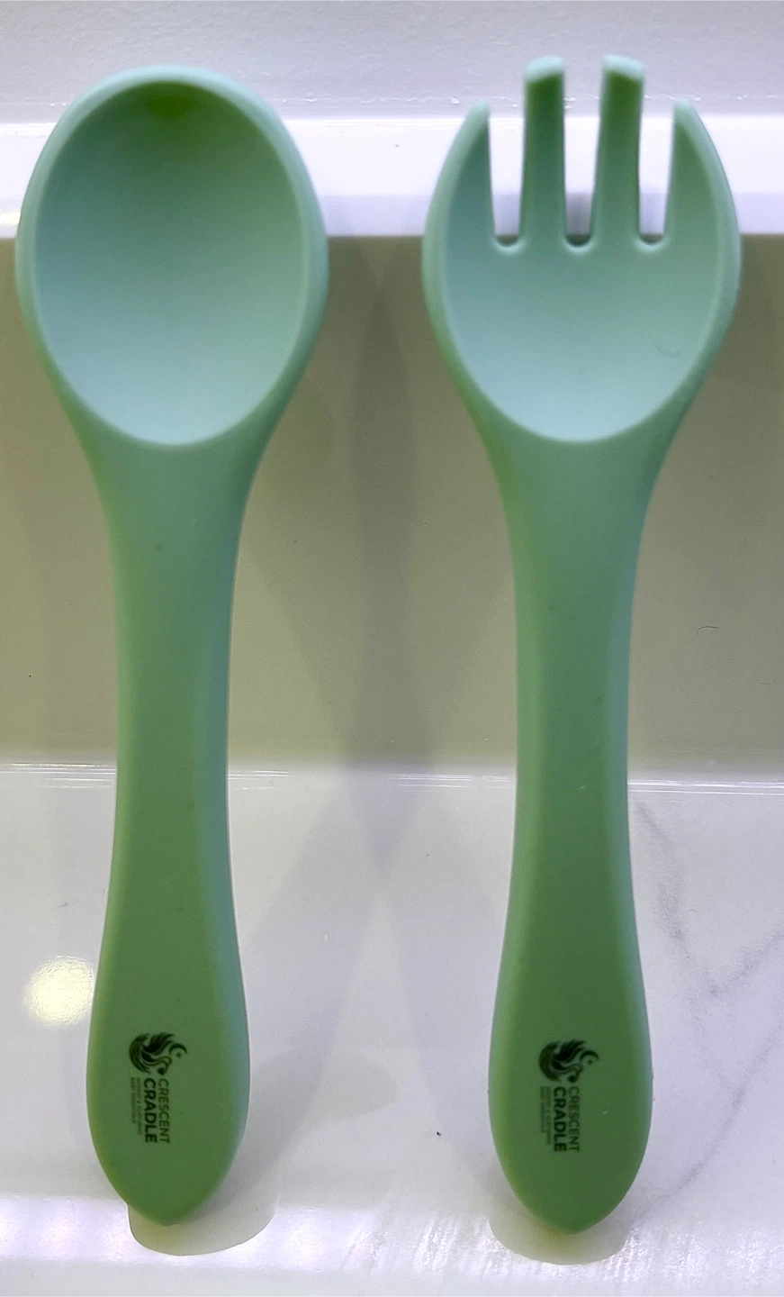 Crescent Cradle 6pc Silicone Baby Feeding Set - photo 2