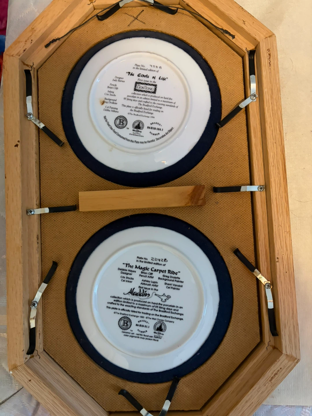 Disney Bradford Exchange Collector Plate Displays - photo 2