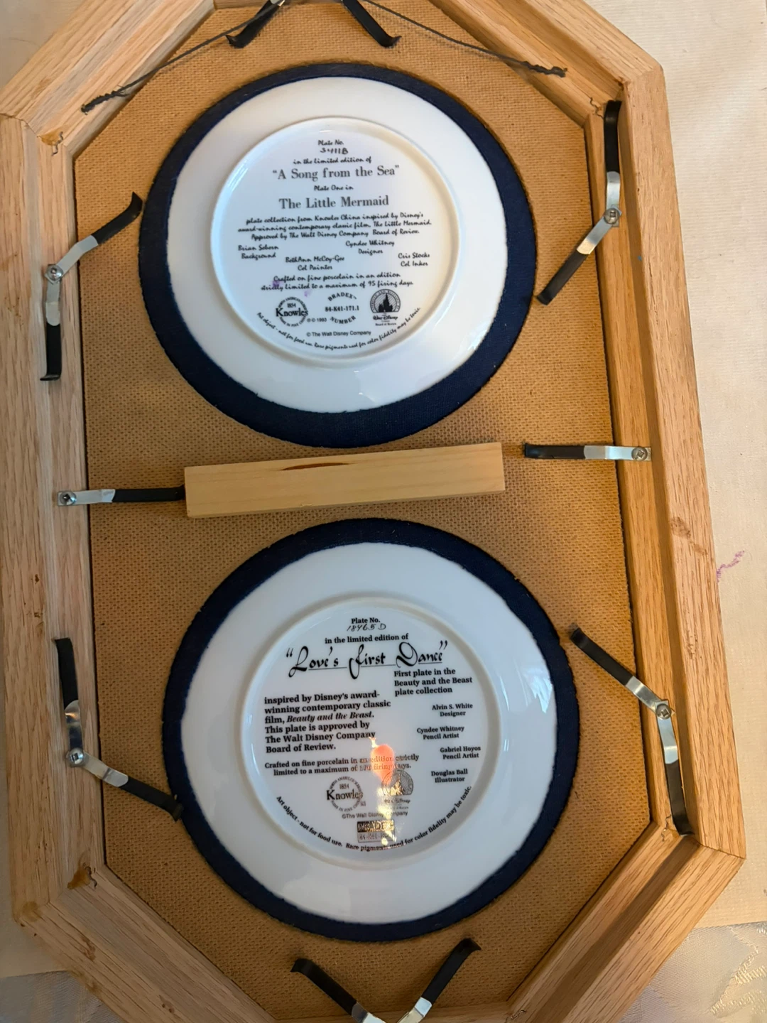 Disney Bradford Exchange Collector Plate Displays - photo 4
