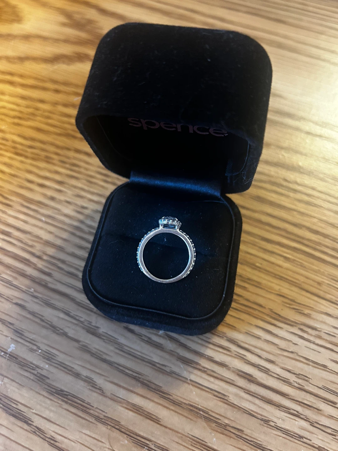 Spence Oval Halo Diamond Ring (size 3.75) - photo 3