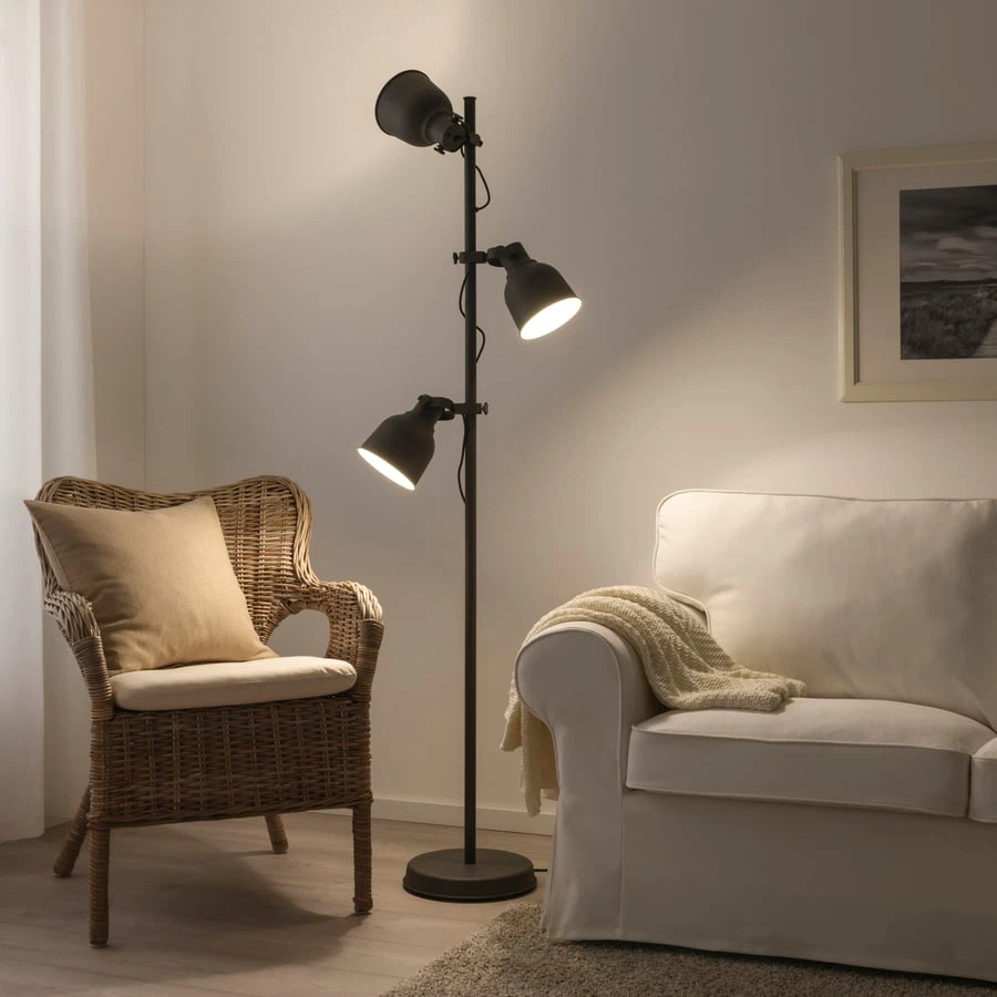 Ikea Hektar Floor Lamp with 3 Spotlights For Sale - photo 2
