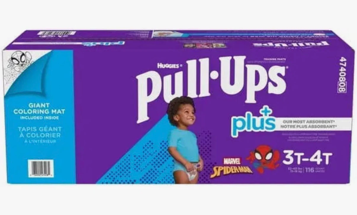 New Sealed Huggies Pull-Ups Plus Training Pants (3T-4T)