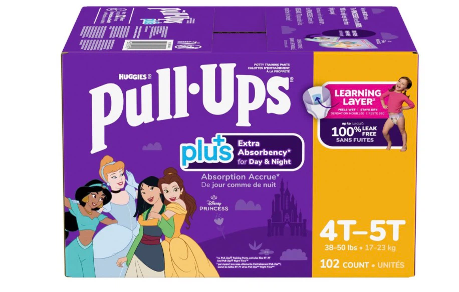New Sealed Huggies Pull-Ups Plus Training Pants (4T-5T)