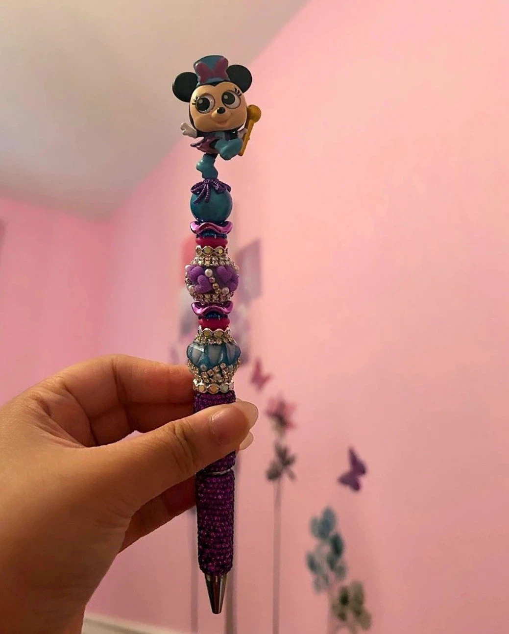 Minnie Mouse Beaded Pen