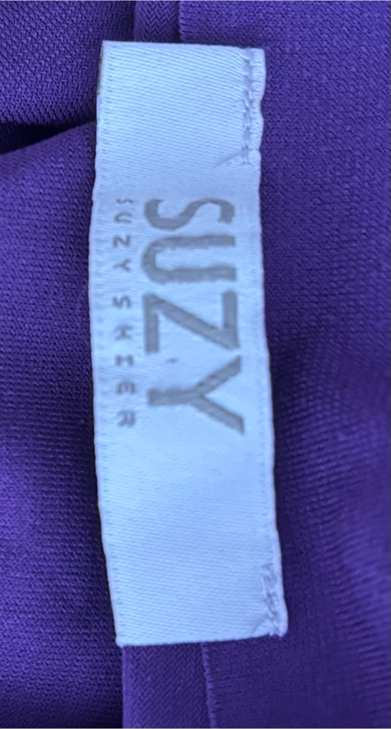 Suzy Shier Purple Mock Neck Top - photo 2
