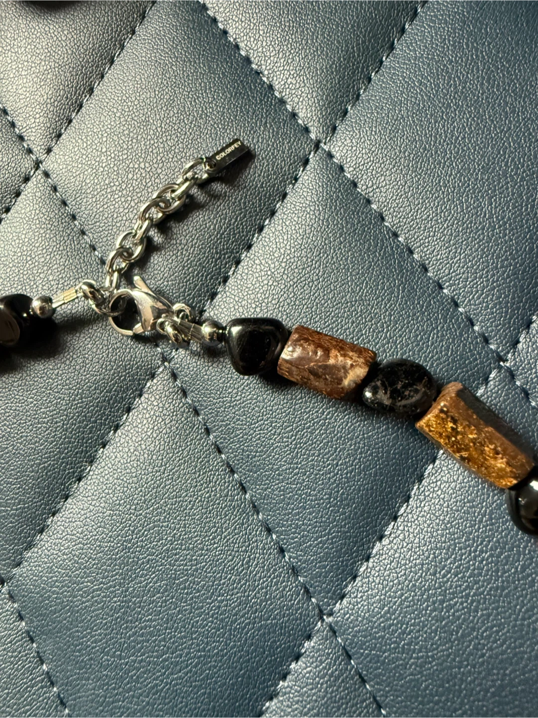Men’s Double Energy Stone Necklace - photo 3