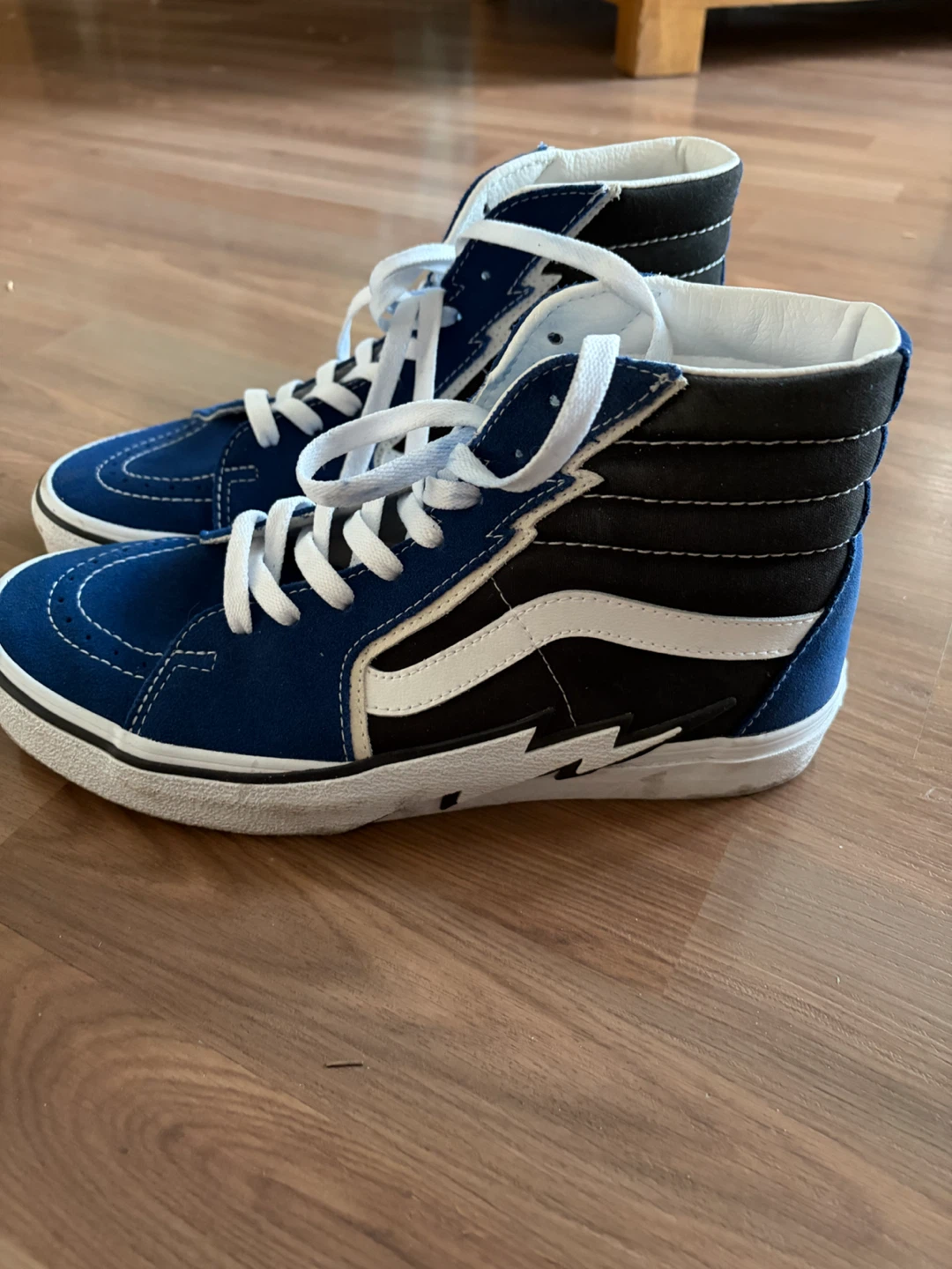 Vans High Top Sneakers Blue Lightning Bolt - photo 2