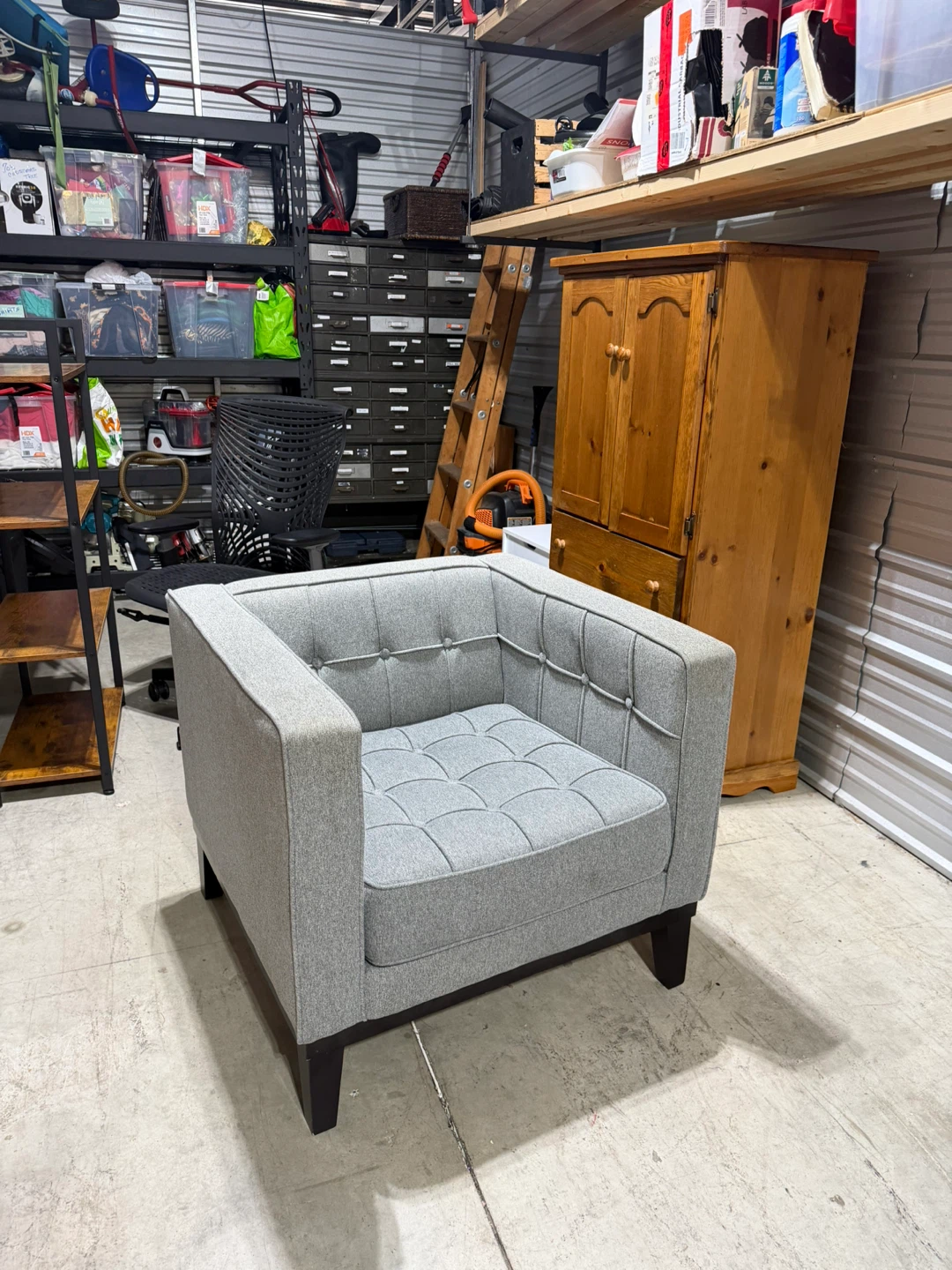 High quality grey armchair