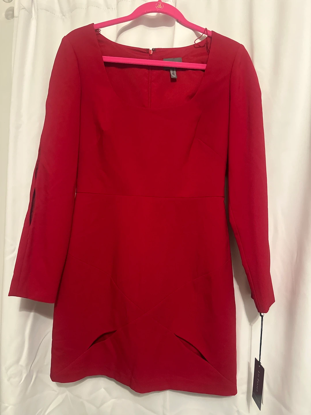 Liv Foster Red Stretch Crepe Mini Dress - photo 2