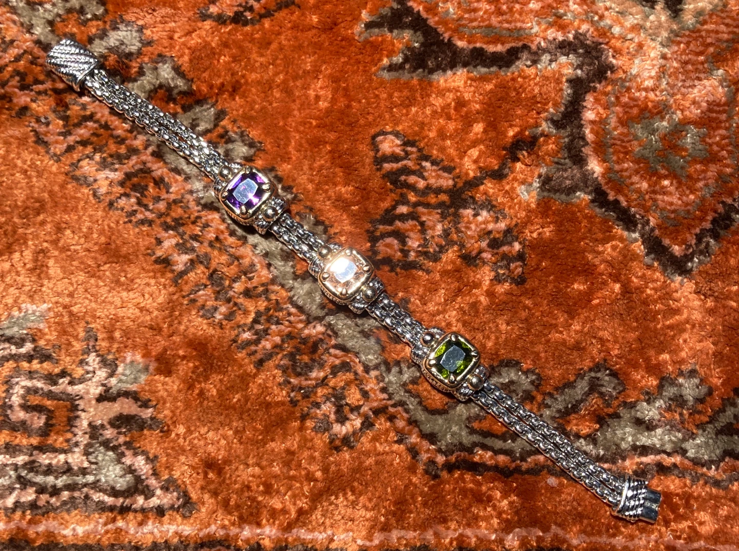 MXW Multi-Gemstone Chain Bracelet