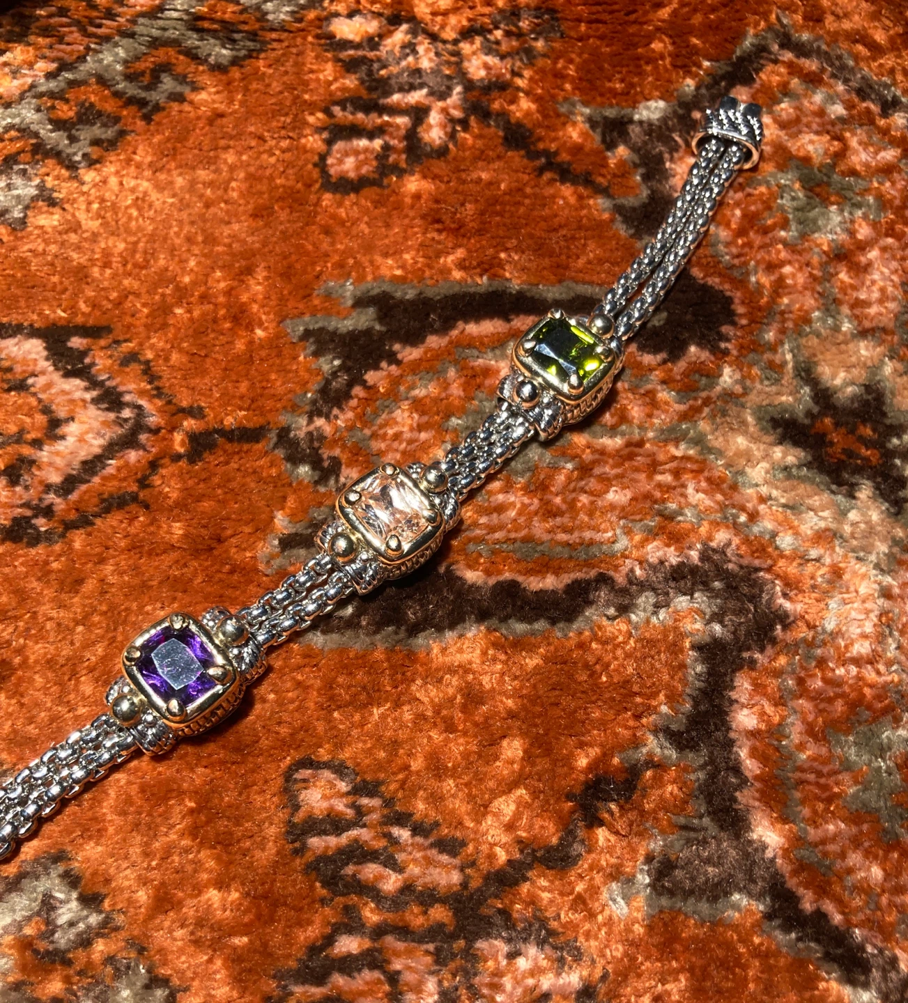 MXW Multi-Gemstone Chain Bracelet - photo 2