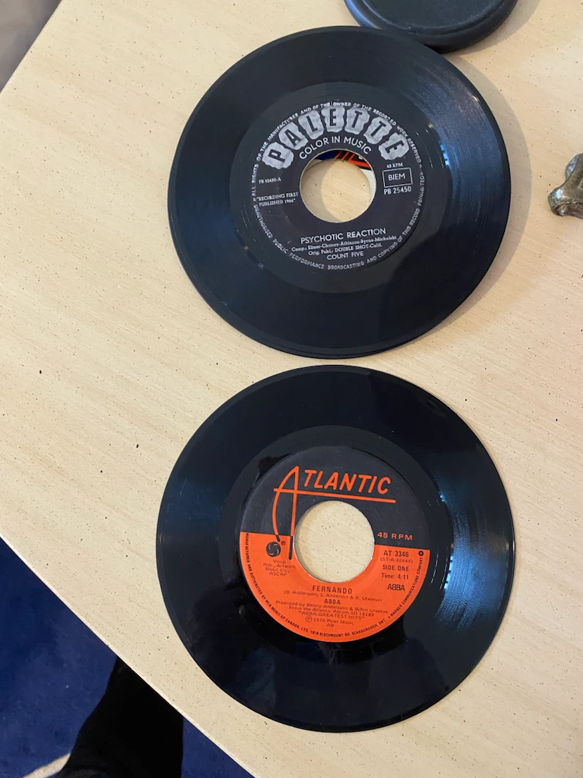 Collection of Vintage 45 RPM Vinyl Records - photo 2