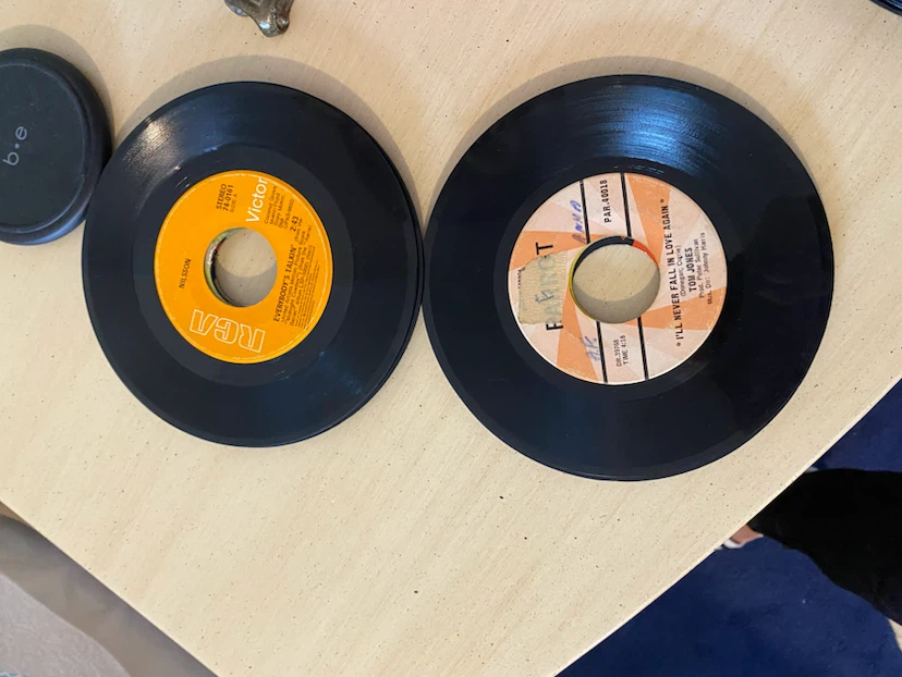 Collection of Vintage 45 RPM Vinyl Records - photo 3