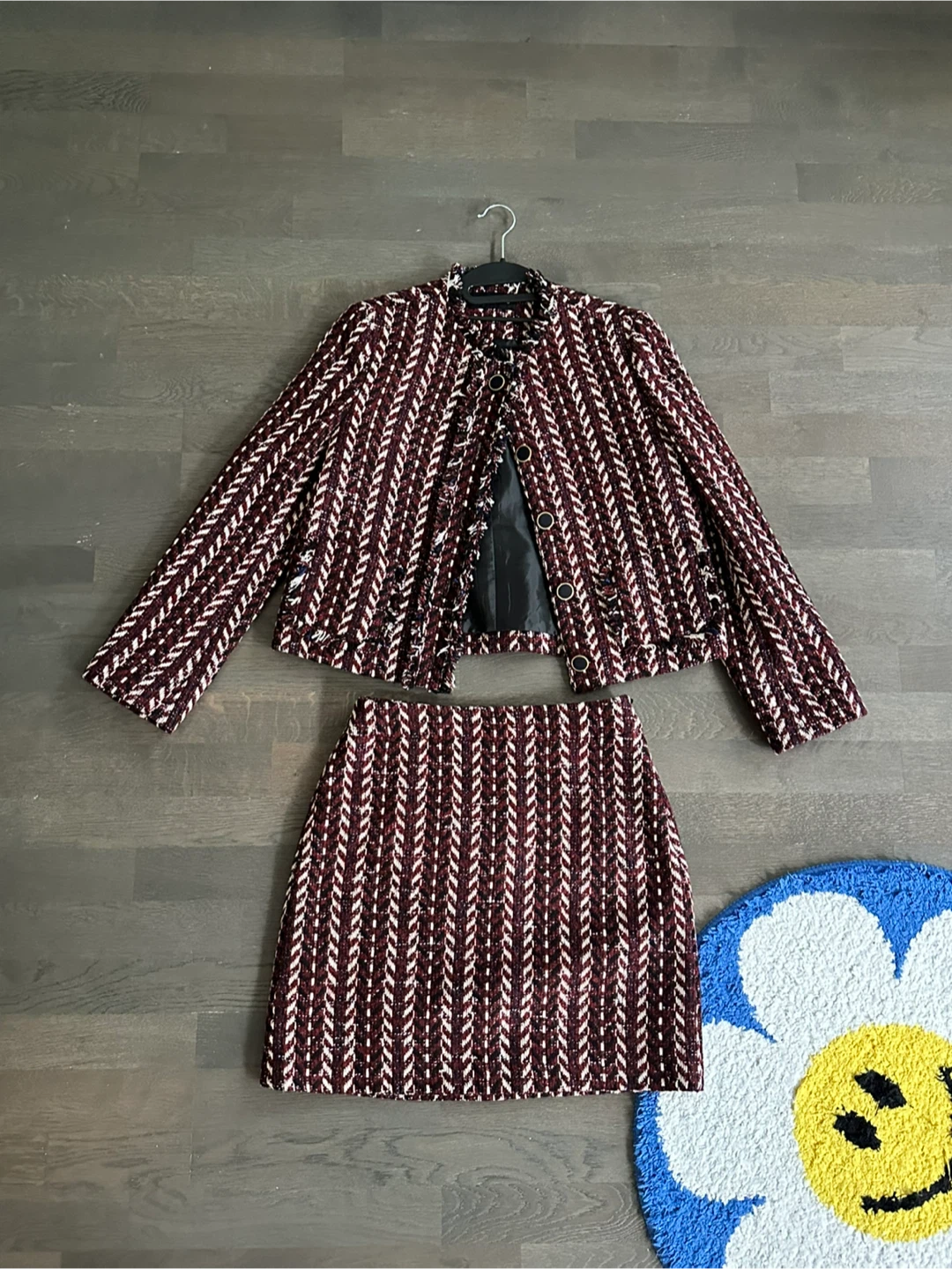 MIXXO Tweed Jacket and Skirt Set