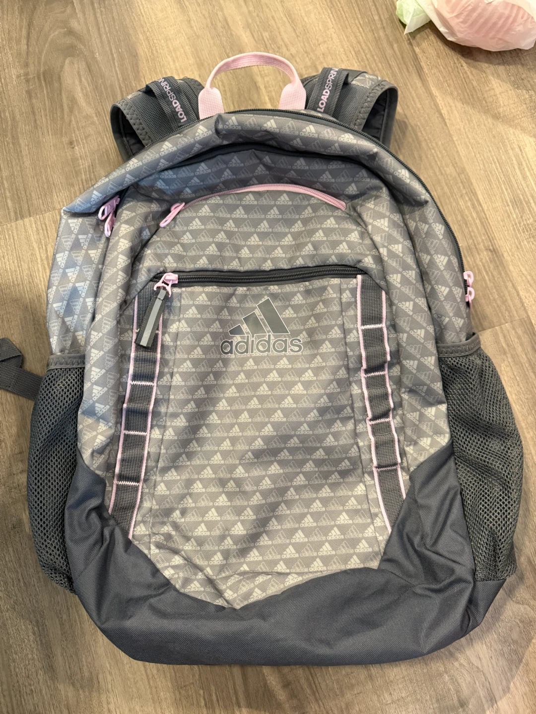 Adidas Loadspring Backpack Grey and Pink