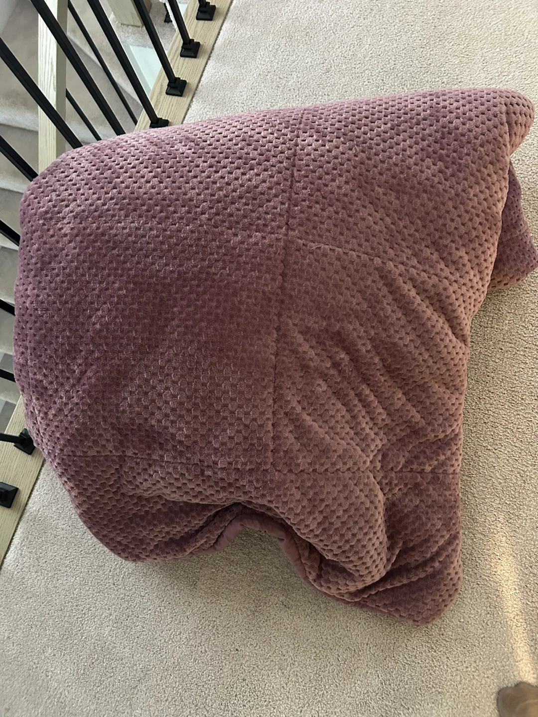 Mauve - Purplish Textured king Size  Comforter - photo 2