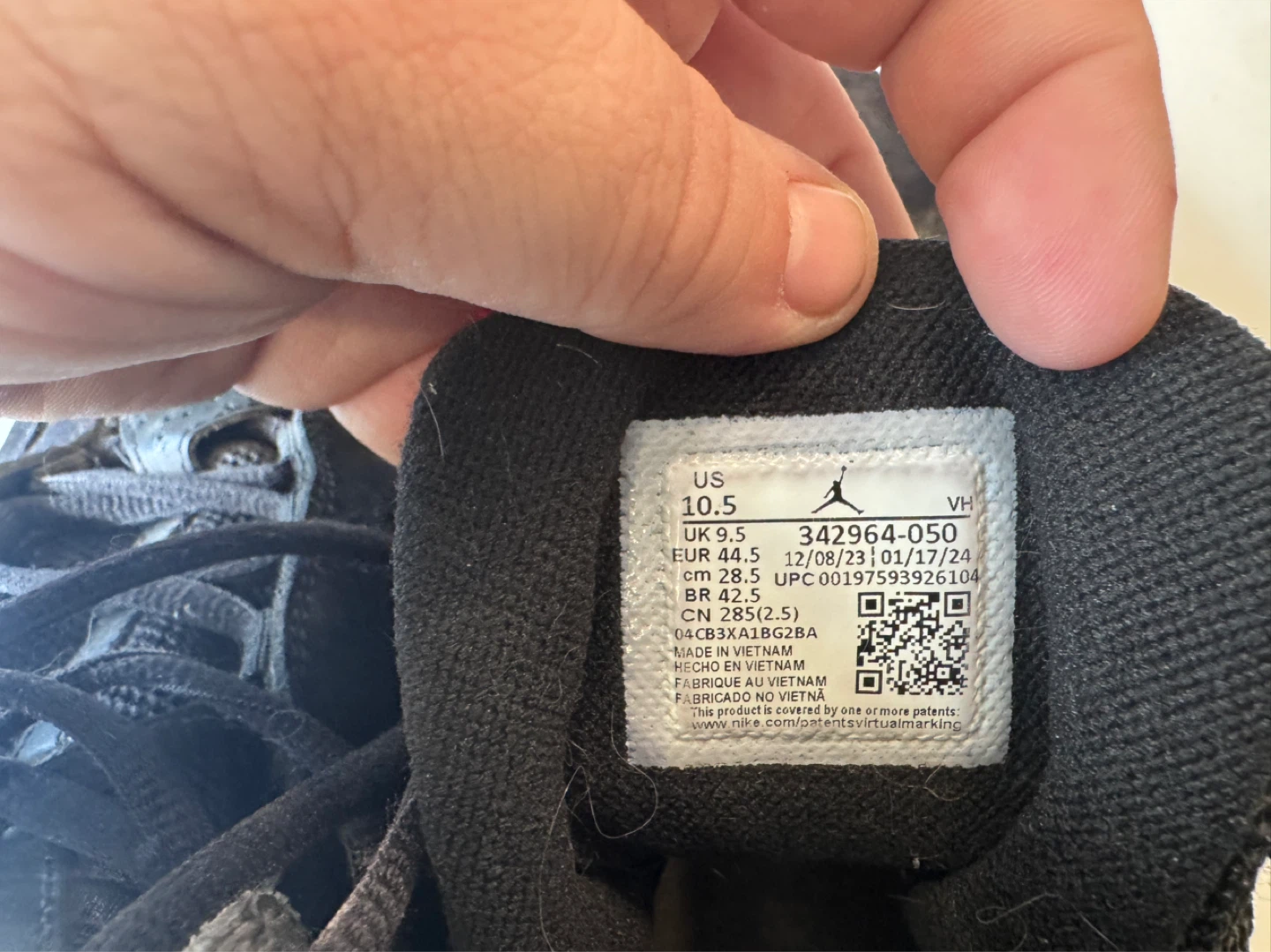 Nike Air Jordan True Flight Sneakers Black - photo 4