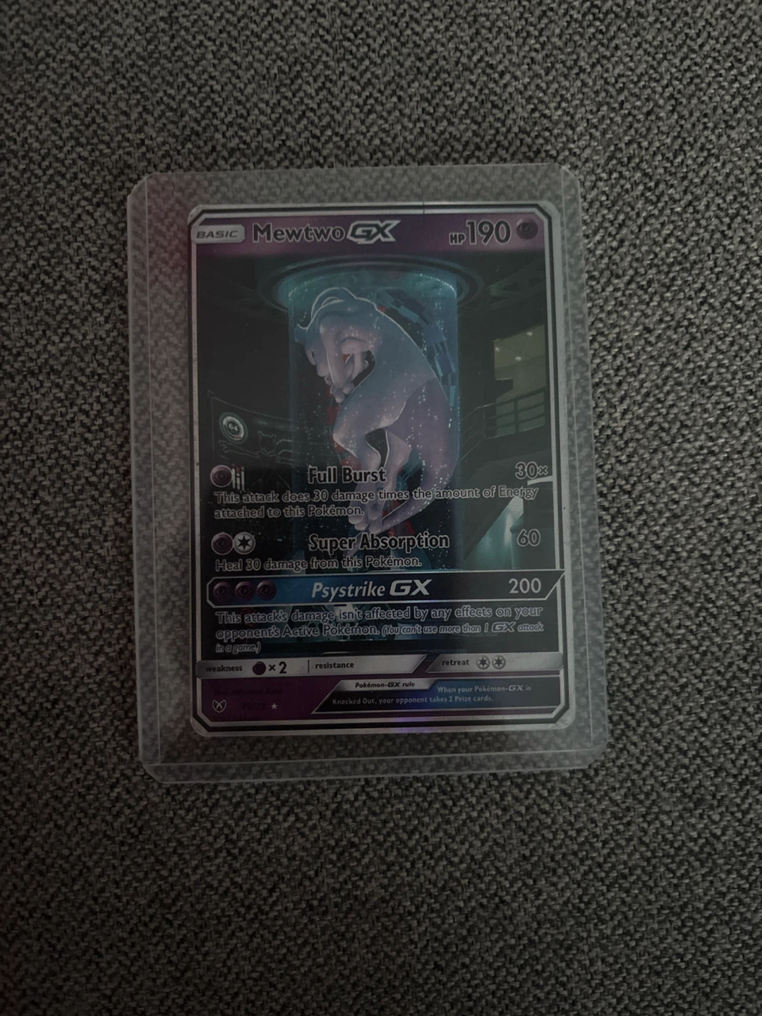 Pokemon Mewtwo GX Trading Card