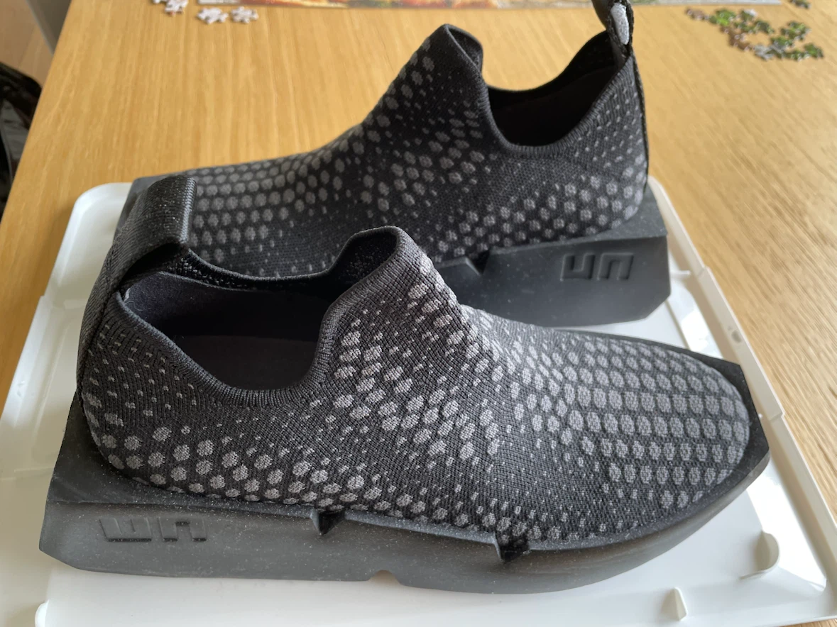 United Nude Black Geometric Sneakers
