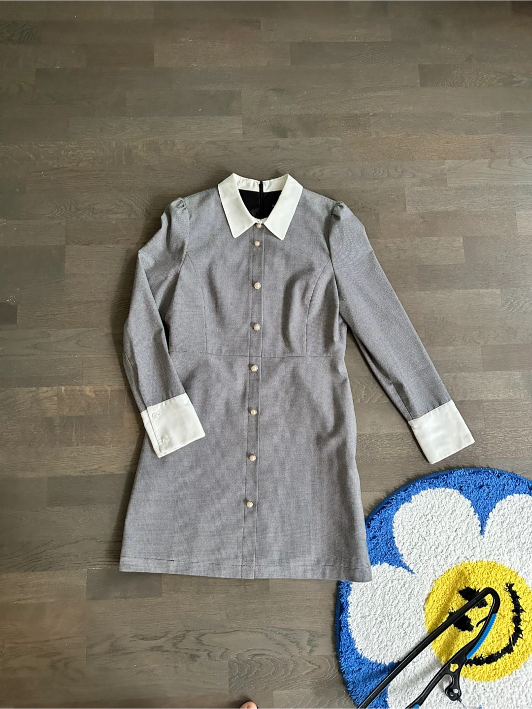 🇰🇷MIXXO Houndstooth Collared Dress