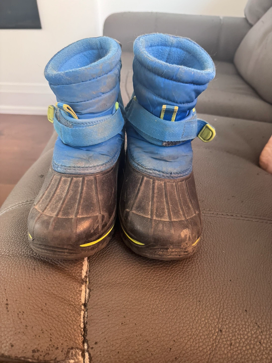 Joe Fresh Blue and black winter boots