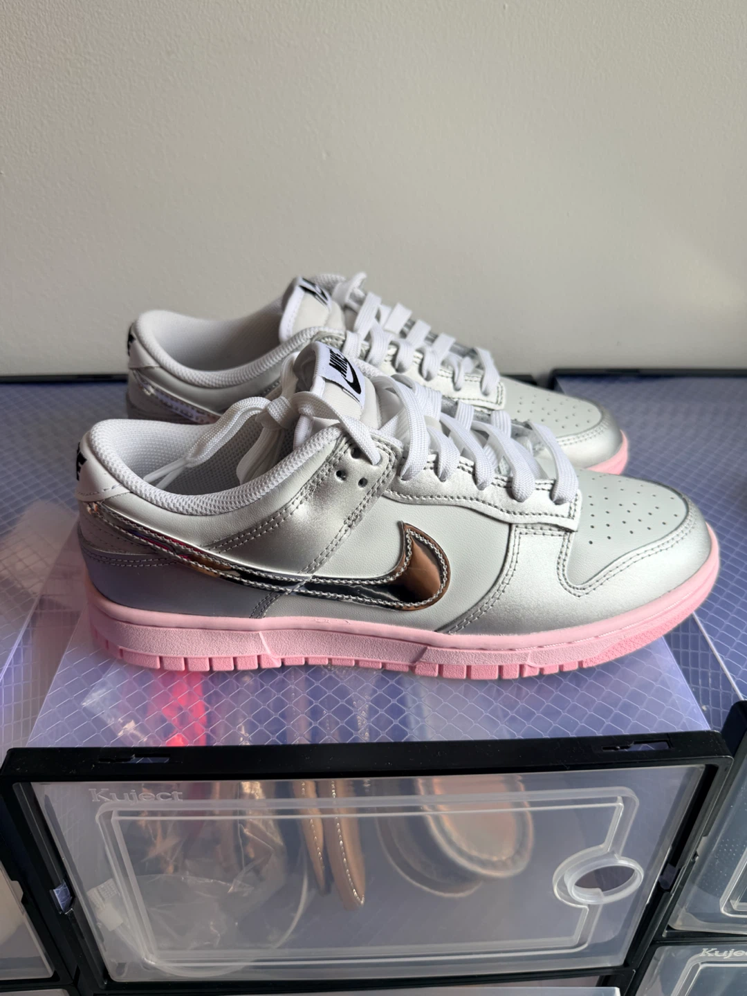 Nike Dunk Low Metallic Silver Pink - photo 3