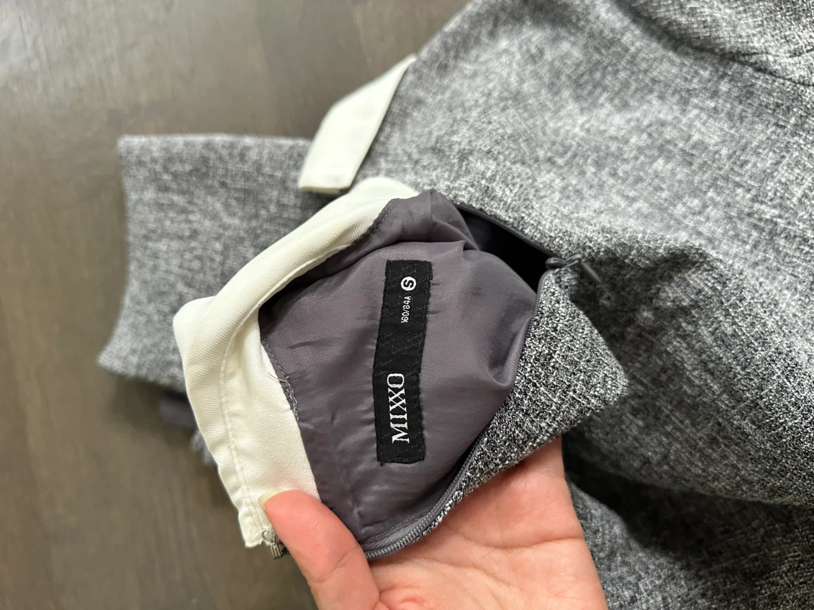 MIXXO Grey Tweed Dress Size S - photo 3