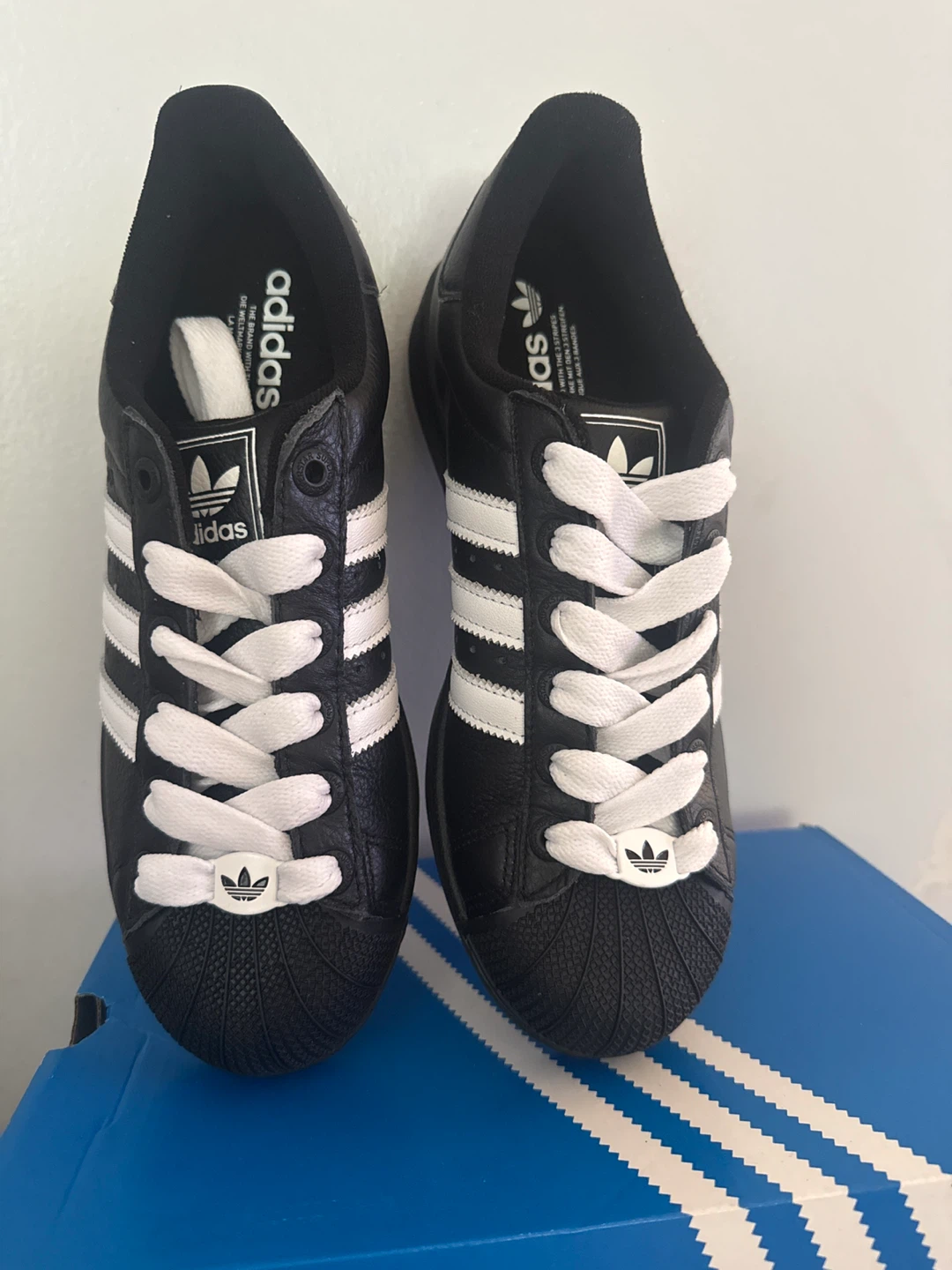 Adidas Superstar II Black and White Sneakers - photo 4