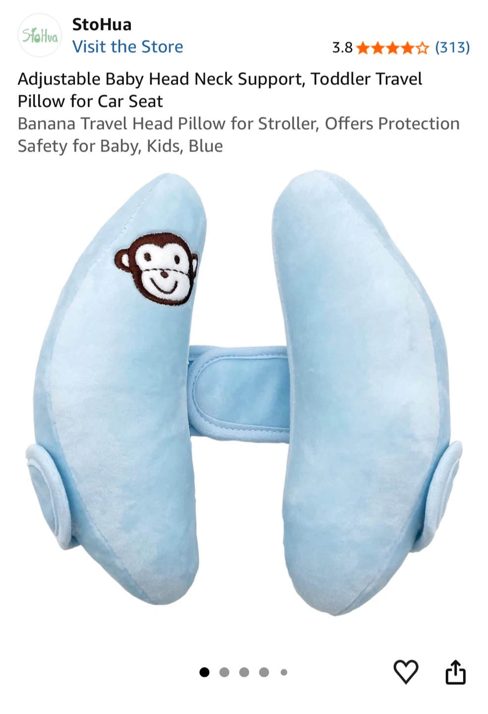 StoHua Adjustable Baby Head Support Pillow - photo 2