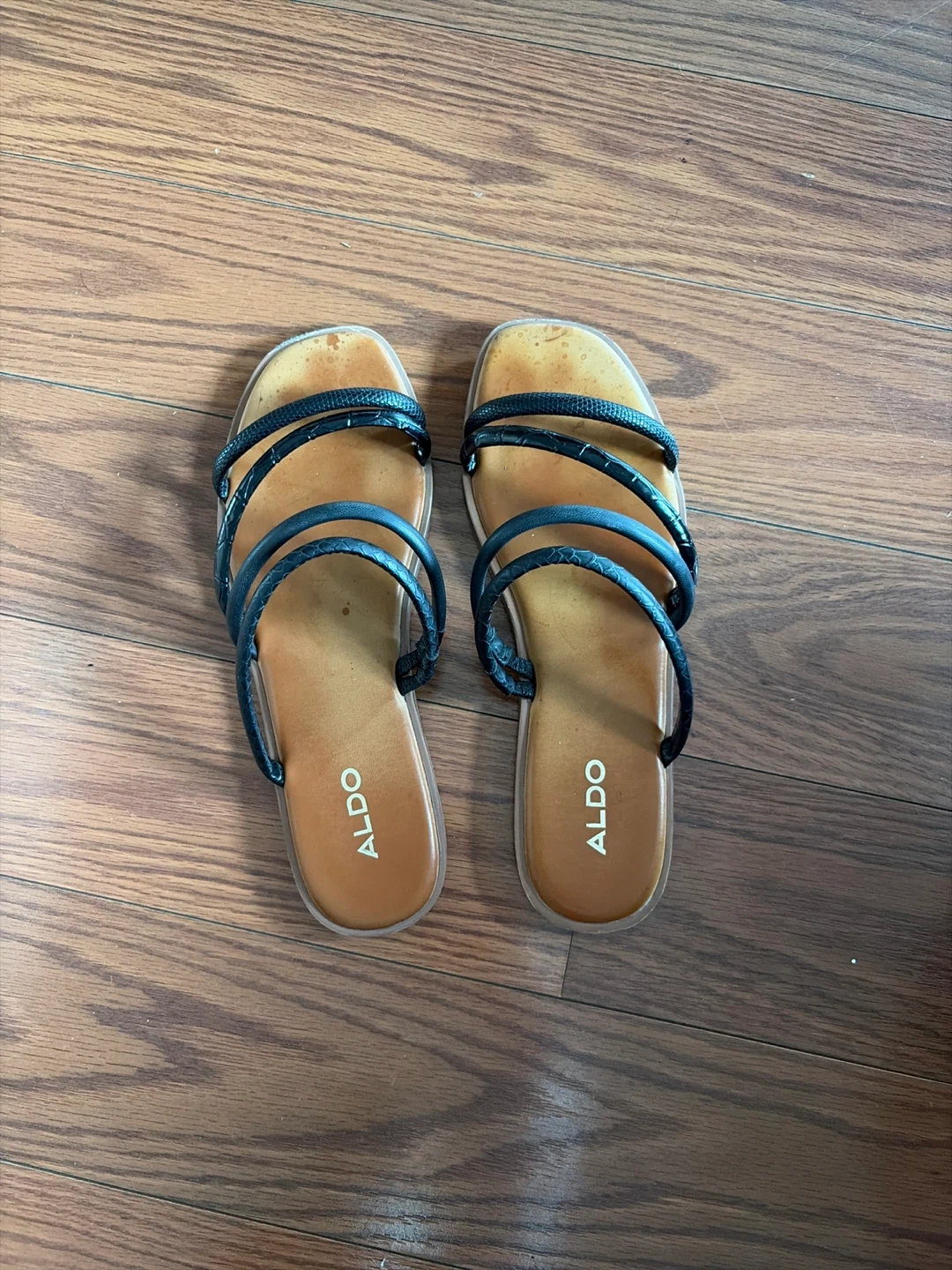 ALDO Black Multi-Strap Sandals