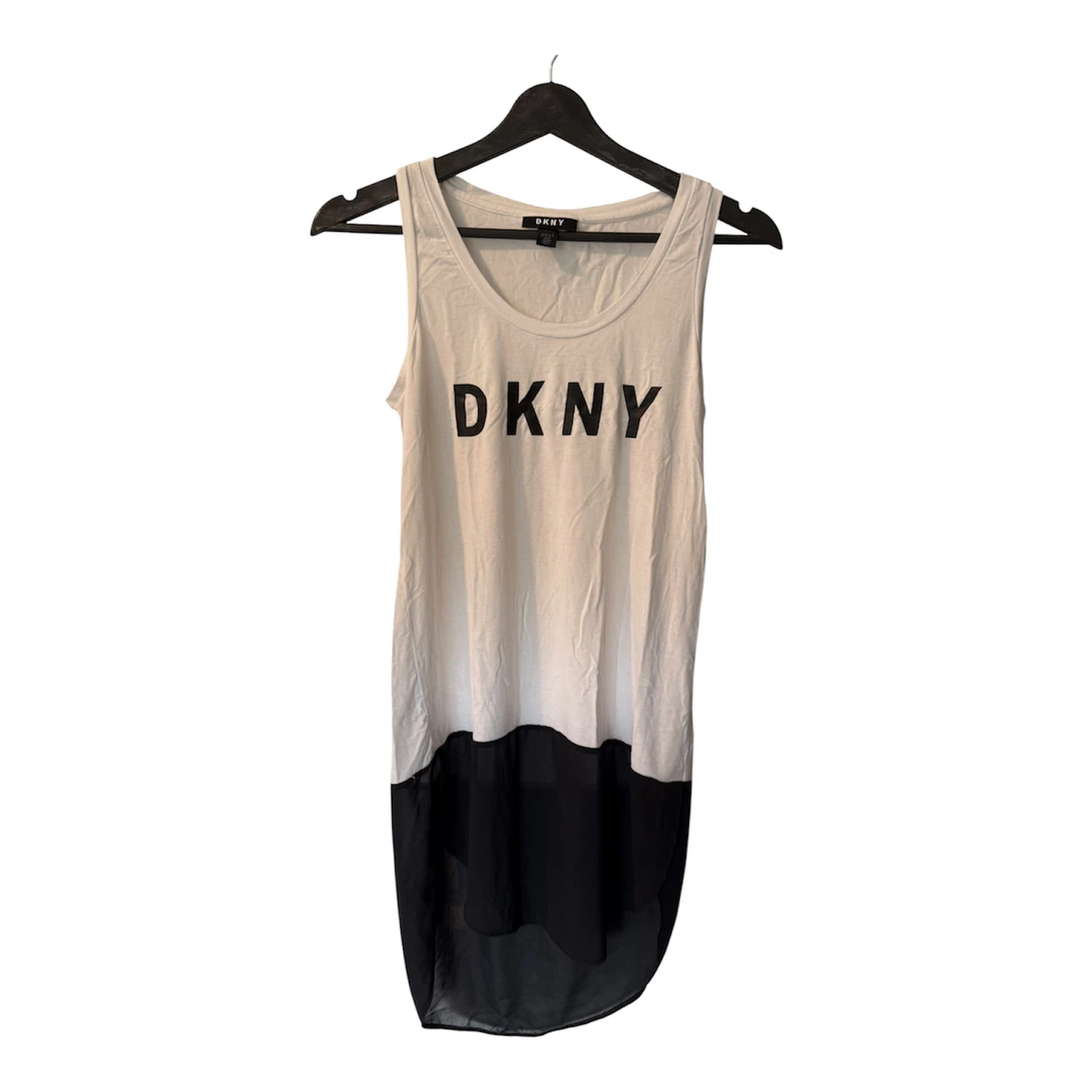 DKNY Sleeveless Top Black and White