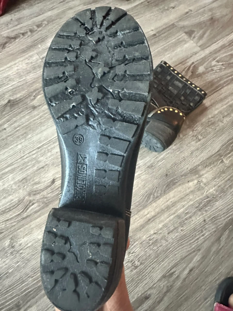 Pikolinos Black Leather Boots Size 39 - photo 3