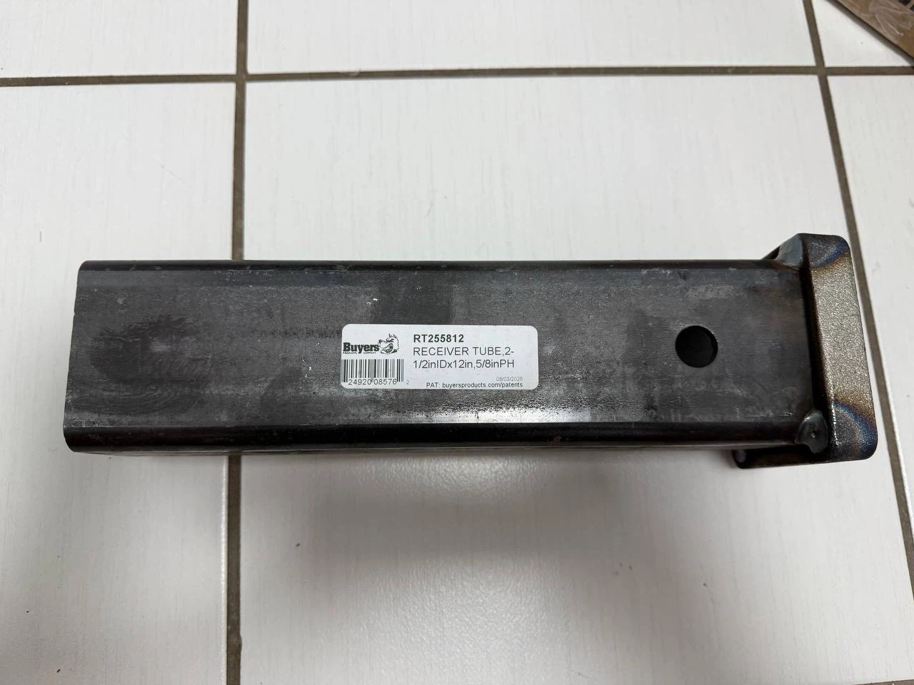 H1024 Buyers Products RT255812 2-1/2” Weld-On Receiver Tube – N - photo 3