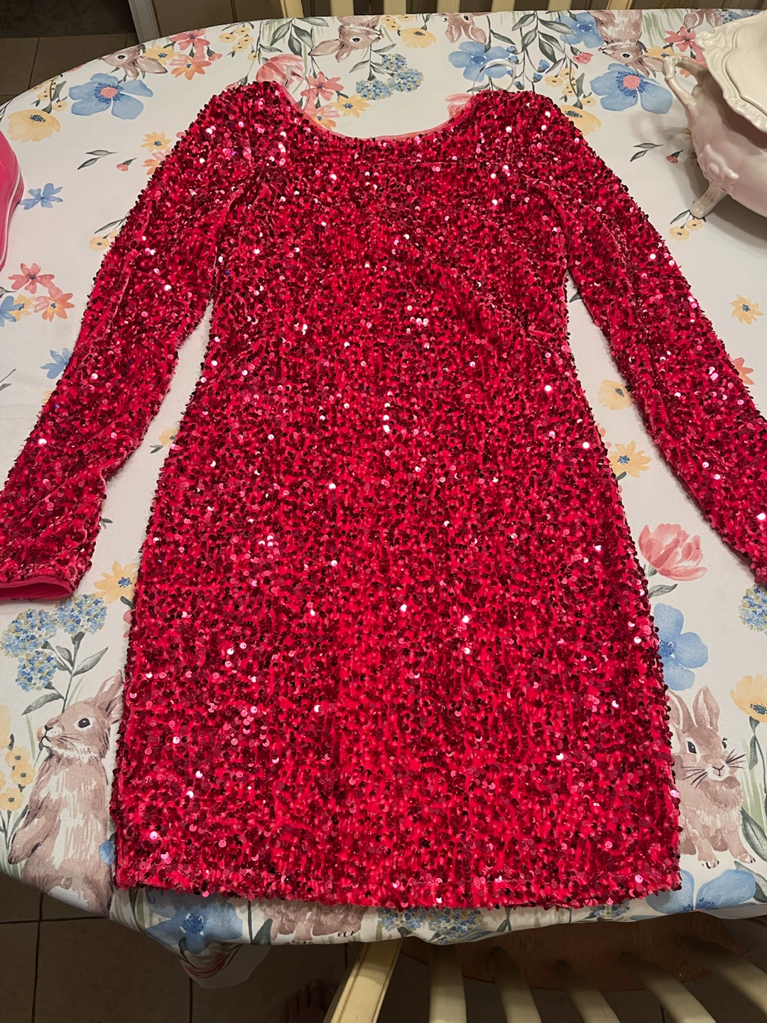 ONLY Confidence Long Sleeve Sequin Dress